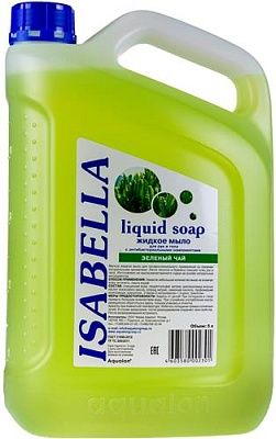 Мыло жидкое для рук 5л Изабелла с антибактериальным эффектом (Зеленый чай) Аквалон